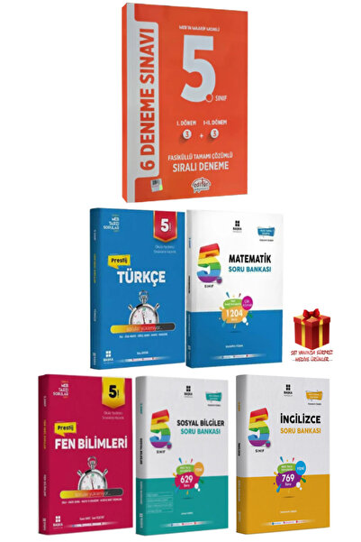 Editör Yayınevi 2025 Editör 5. Sınıf Deneme Sınavları Konu Anlatımı Fen Matem...