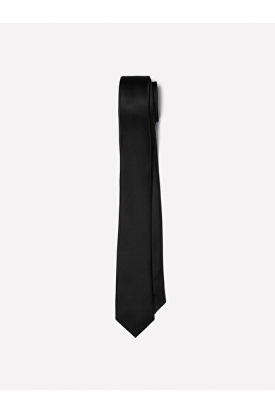 Sisley Men's Black Solid Color Tie