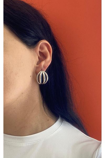 marsel aksesuar Xuping Ellipse Model Silver Earrings