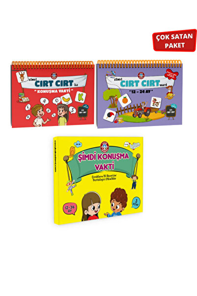 Çocuk Akademi Şimdi Konuşma Vakti Seti / 12-24 Ay Cırt Cırtlı / Cırt Cırtlı K...