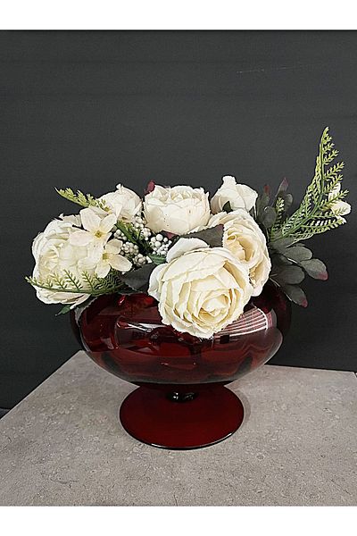 DECOSTYLE Red Footed Fruit Bowl 3000 Cc