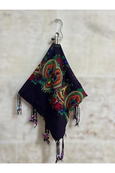 MODA Eggplant Purple Local Beaded Hamavi Shawl
