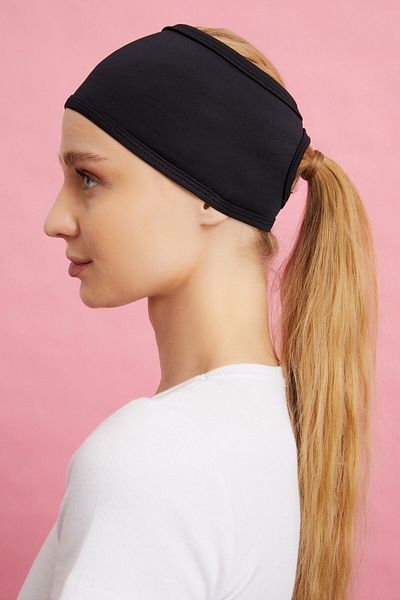 mirach Sports Bonnet Bandana - Black Women's Bandana Hair Bandana Women's Bandana Hair Bandana Athlete's Cap