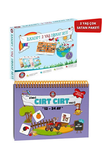 Çocuk Akademi 2 Yaş Dikkat Seti Ve 12-24 Ay Cırt Cırtlı Ikili Paket