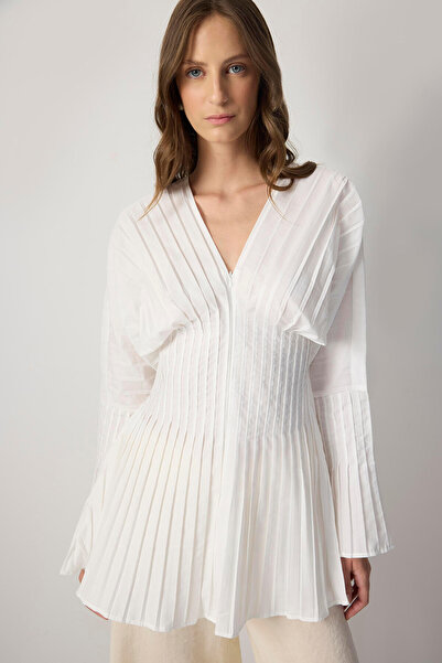 Touché Privé Ribbed Zippered Tunic