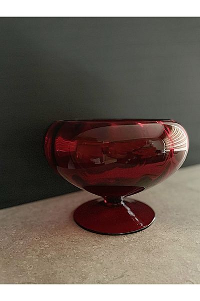 DECOSTYLE Red Footed Fruit Bowl 3000 Cc