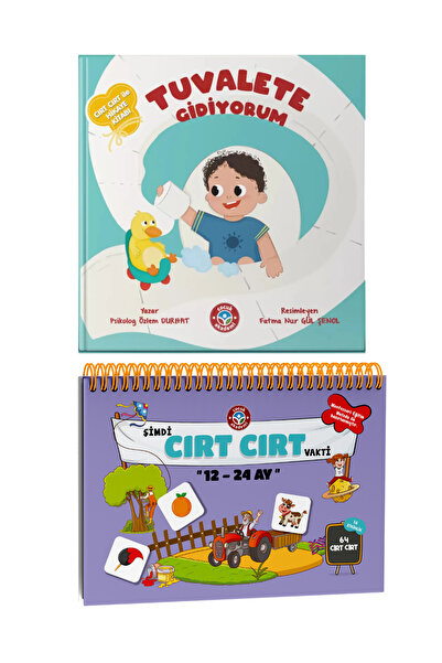 Çocuk Akademi 12-24 Ay Cırt Cırtlı Etkinlik Kitabı Ve Tuvalete Gidiyorum Cırt...