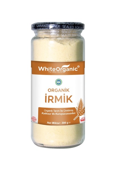 White Organic Organik Bebek İrmiği 300 Gr +6 Ay