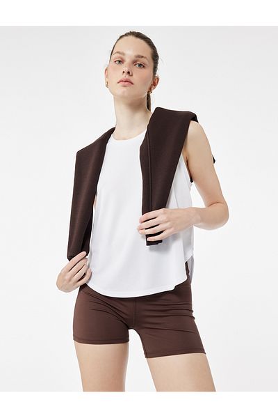Koton Sleeveless Crew Neck Basic Oversize Sports Tank Top