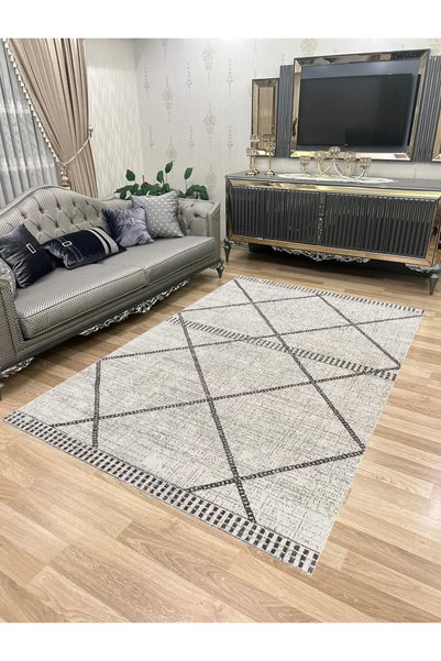 Bordo Halı Yıkanabilir Kaymaz Taban Halı Mutfak Dekor Yolluk Koridor Halısı S...