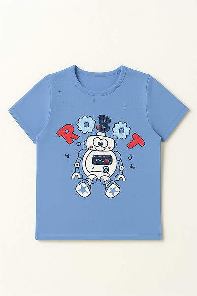 Little Frog Set pijamale de vară cu mânecă scurtă pentru băiat Set de îmbrăcăminte pentru acasă din bumbac