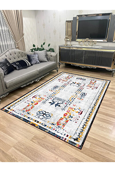 Bordo Halı Yıkanabilir Kaymaz Taban Halı Mutfak Dekor Yolluk Koridor Halısı S...