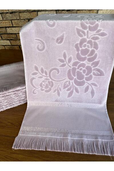 sarra 50x90см SARRA ETAMİN SAÇAKLI HAVLU - MÜRDÜМ