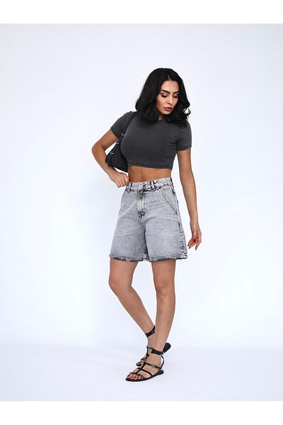 XBELLA DENİM Women's Sort Mini Ice Blue
