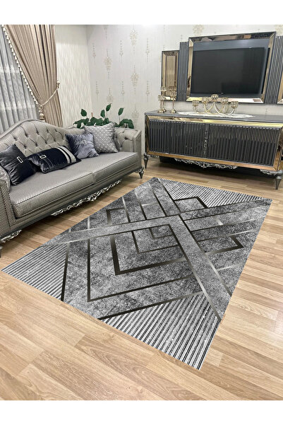 Bordo Halı Yıkanabilir Kaymaz Taban Halı Mutfak Dekor Yolluk Koridor Halısı S...