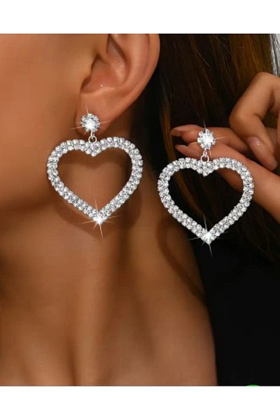 Mihra Aksesuar Heart Earrings