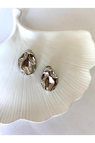 marsel aksesuar Xuping Asymmetric Plate Model Silver Earrings