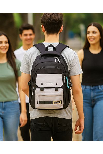 Alone Waterproof Orthopedic Backpack – Laptop Compartment, Special for Young and Professionals – Black 77213