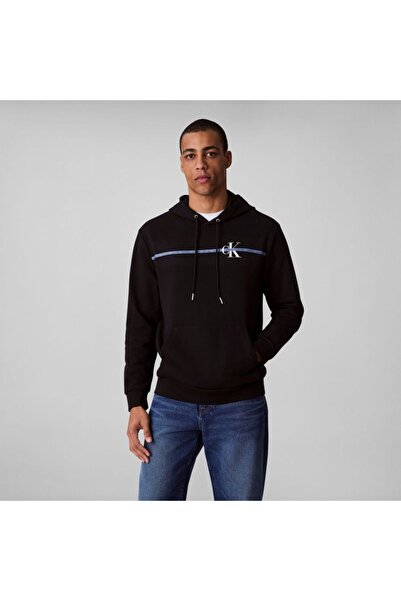 Calvin Klein Erkek LS EU 350TERRY SP CK STR GRAPHIC Sweatshirts