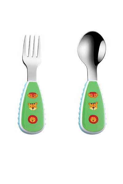 Chavin 304 Steel Baby Spoon and Fork Set Cin957