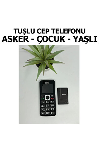Philips PhılıpsTuşlu Cep Telefonu Asker, Yaşlı, Çocuk Büyük Harfler, Hızlı Arama, Type C Şarj, El Feneri