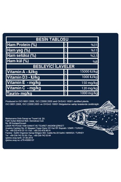obivan Somonlu Ve Hamsili Kedi Maması 10 Kg