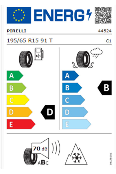 Pirelli Cinturato Winter 195/65R15 91T M+S 3PMSF Oto Kış Lastiği (Üretim Yılı: 2023)