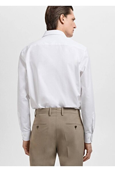 MANGO Man %100 pamuklu kumaş gömlek