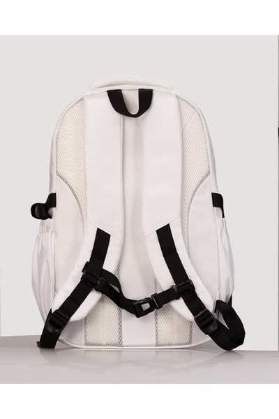 Alone Waterproof Orthopedic Backpack – White with Laptop Compartment, Special for Young and Professionals 77213