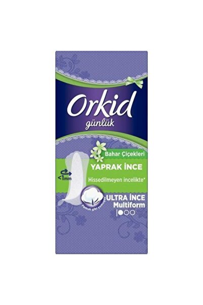 Orkid Günlük Ped Yaprak Ince 20 Li Bahar Çiçekleri