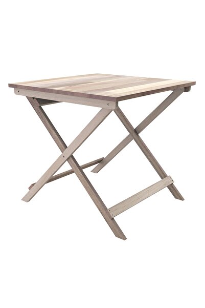 INTERBUILD REAL WOOD Masif Ahşap Katlanır Bahçe Masası