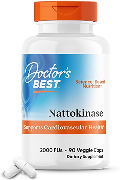 Doctor's Best ناتوكيناز 2.000 فوس إنزيم فيبرينوليتيك ناتوكيناز لصحة القلب وال...