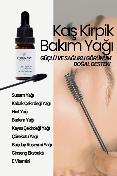 Rosemary Natural Kaş Kirpik Bakım Yağı 10 ml
