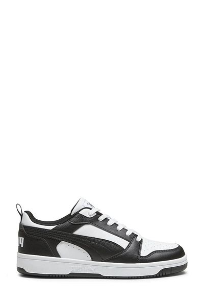 Puma 392328 01 Rebound V6 Low ανδρικό αθλητικό παπούτσια μαύρο λευκό