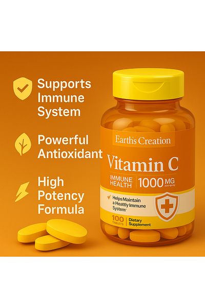 Earth's Creation Vitamin C 1000mg - Film Coated