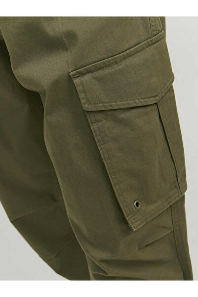 Jack & Jones Jack Jones 12242264 Jpstkane Jjnoah Cuffed Men's Cargo Pants Khaki Green