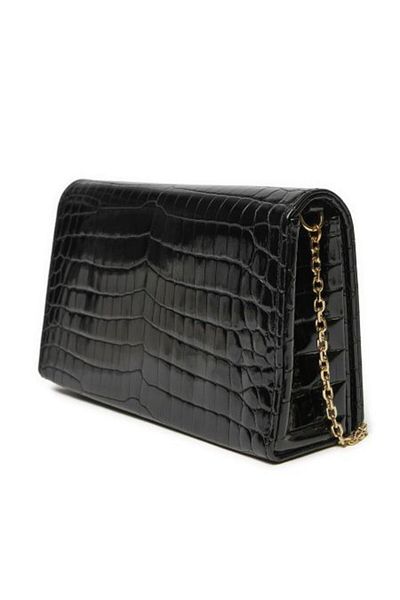 Love Moschino Geantă texturată crocodil cu curea de lanț cu logo BAG JC4079PP0LKJ0000