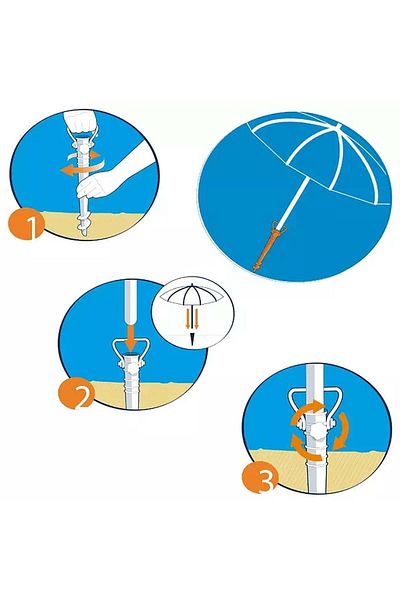 Boldy Umbrella Stake - Umbrella Holder - Umbrella Stabilizer - Garden Umbrella Stake - Camping Stake 42 Cm.