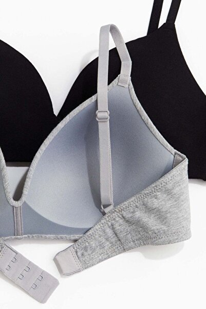 H&M 2-pack padded non-wired cotton bras