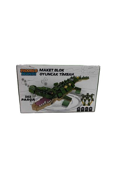 PİCCOLO Piccolo Mondi - Model Block Crocodile Toy