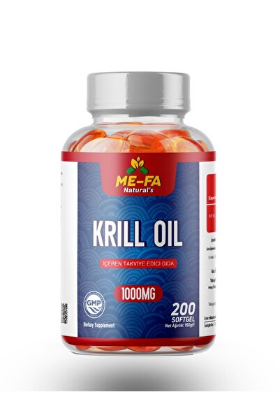 mefa Naturals Krill Oil 1000 Mg 200 Softgel