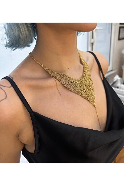 Bennu Design Jewelry Dokuma Zincir Kolye