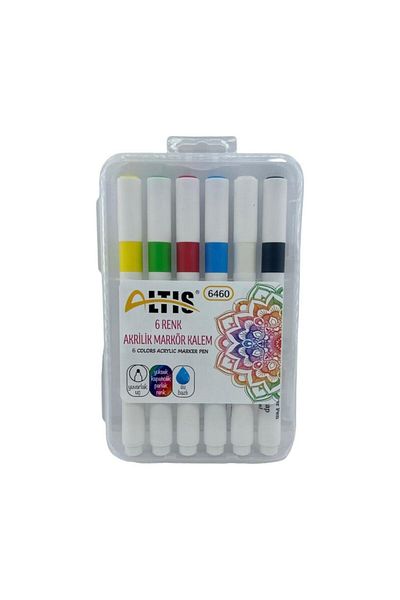 ALTIS 6 Colors Acrylic Markers Pen