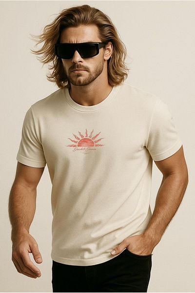 Jack & Jones Ανδρικό μπλουζάκι Jorcalifa 12286108 Moonbeam
