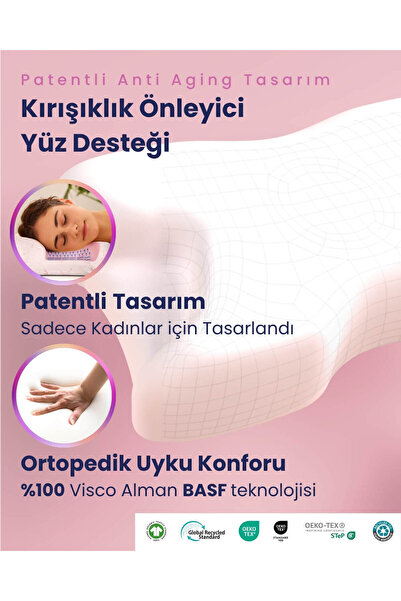 Shine Pillow Yastık Kılıfı Hyaluronic Acid Içerikli Shine Pillow Yedek Kılıf