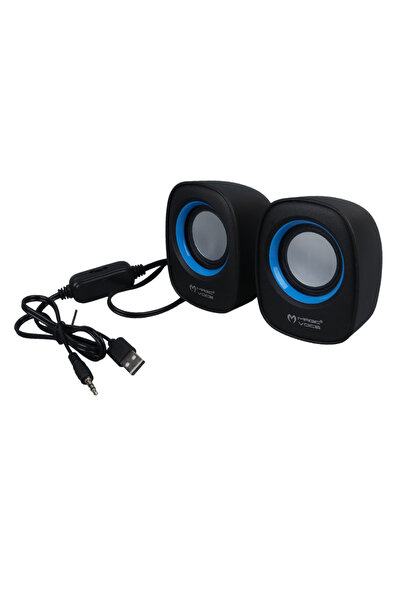 nelerbulurum Oval Kasa Şık Ve Zarif Görünümlü 1 + 1 Usb Mini Hoparlör ( 5 Watt * 4 Ohm )