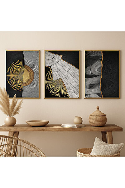 seninürünün Enerji Dengesi - Gerçek Cama Baskı Gold Alüminyum Metal Çerçeveli...