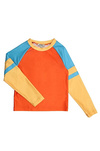 Ozmoz By Mukadder Özden Uv Protection Long Sleeve Boys Swim Top