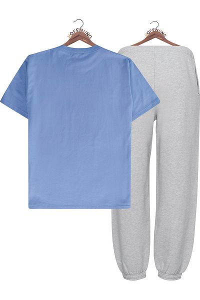 HOFFNUNG Full Pants Blue My Glass Unisex Tracksuit Set