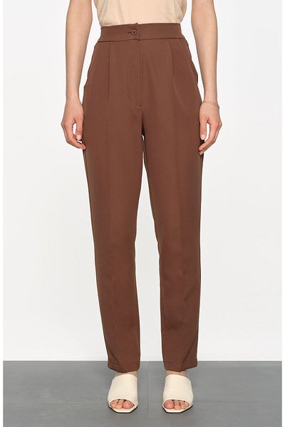 Fatma Atasoy Fit Pants Chocolate Brown